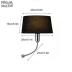 LED Industrial Gooseneck Wall Sconce for Bedroom Reading and Hotel