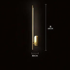 Nordic Copper Line Wall Lamps: Modern Bedroom LED Lights, Living Room Stair Decor