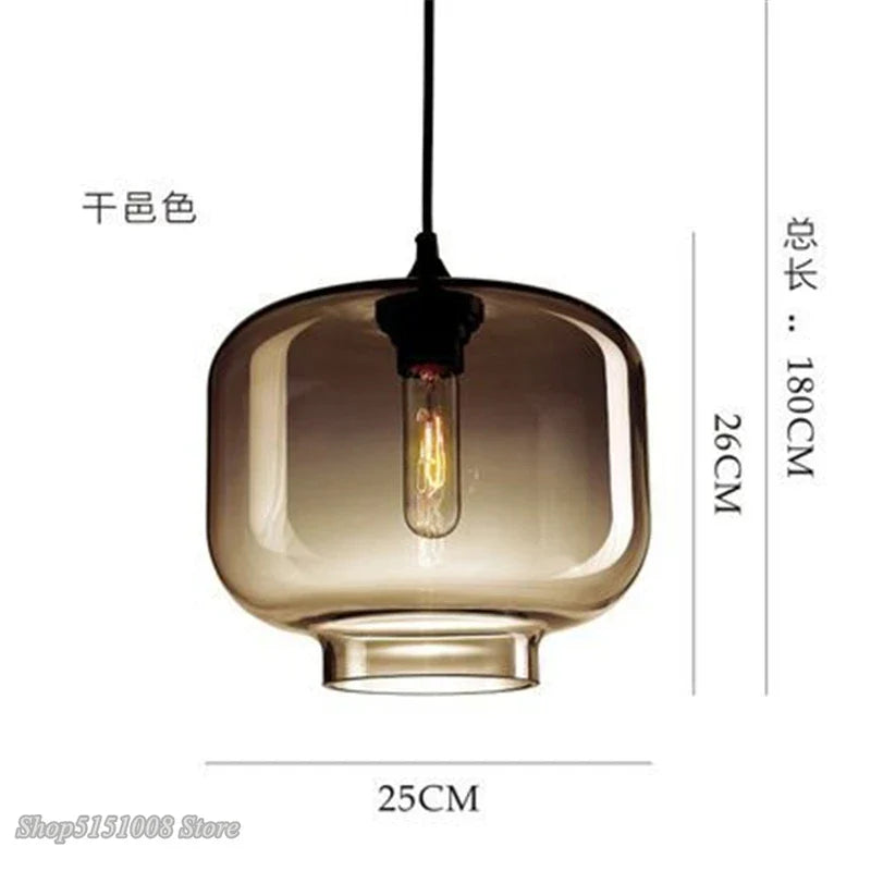 Glass Pendant Light Scandinavian Creative Hanging Lamp Modern Decor Lighting