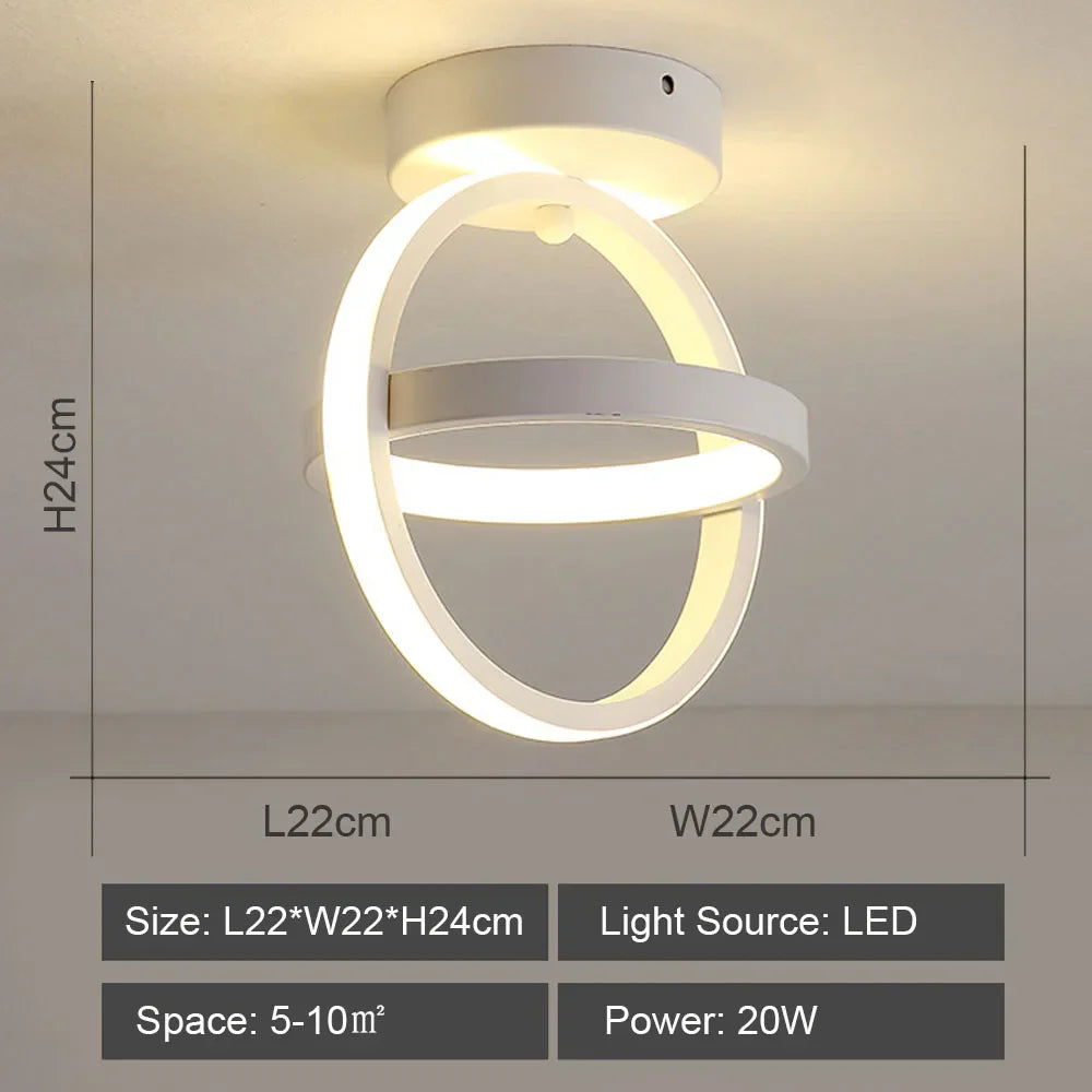 Modern LED Ceiling Lamp for Indoor Lighting Minimalist Chandelier