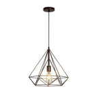 Industrial LED Pendant Light Vintage Loft Cage Hanging Lamp for Home Decor