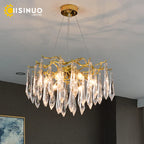 LED Crystal Chandelier: Luxury Home Decoration Living Room Hanging Lamp