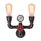 Vintage Industrial Water Pipe Wall Light for Home Cafe Decor - Afralia™