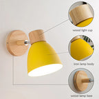 Nordic Macaroon Wall Sconce by - Stylish Bedside Lamp with 6 Color Options