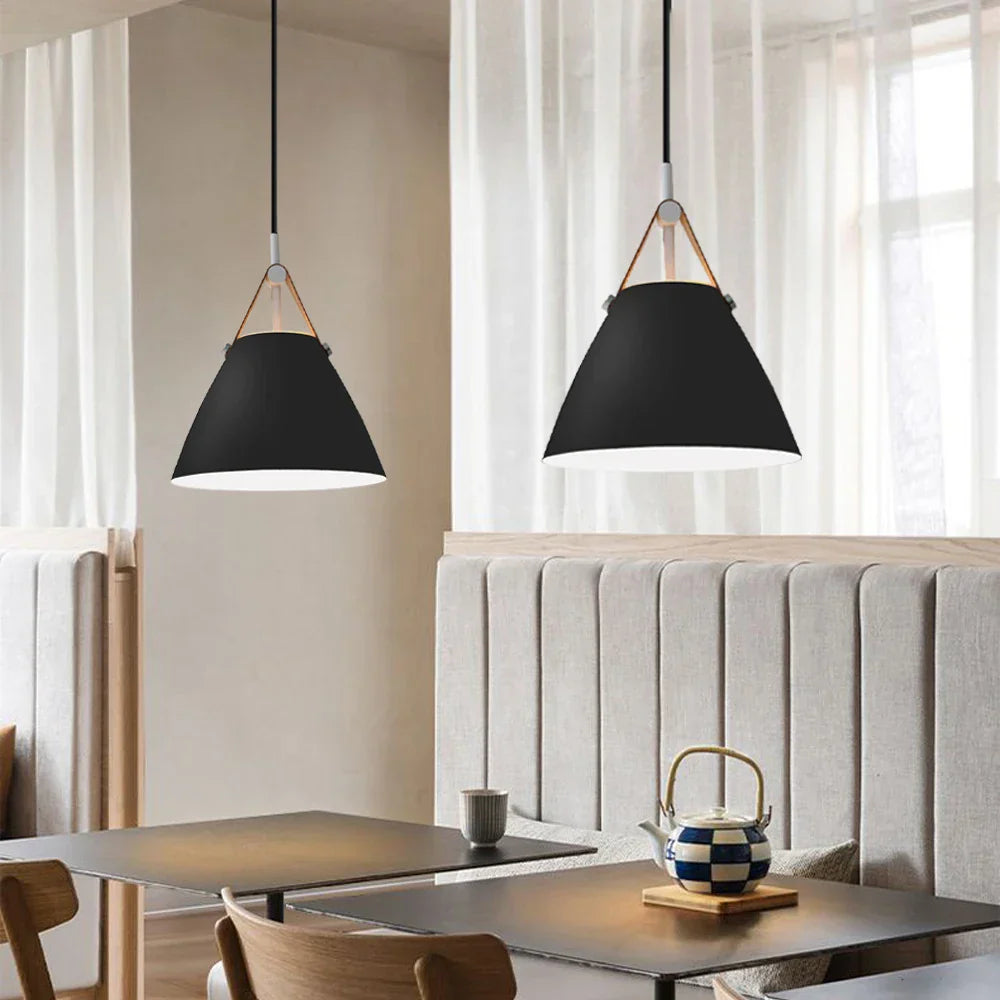 Vintage Modern Wood Pendant Lamp | Nordic Industrial LED Hanging Light