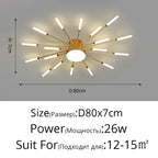 Modern Led Chandelier Fixture for Living Room Bedroom, Creative Ceiling Lamp