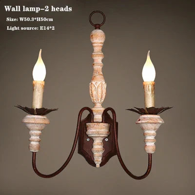 Rustic Wood Chandelier | Vintage Pendant Lighting for Home, Church, and Villa