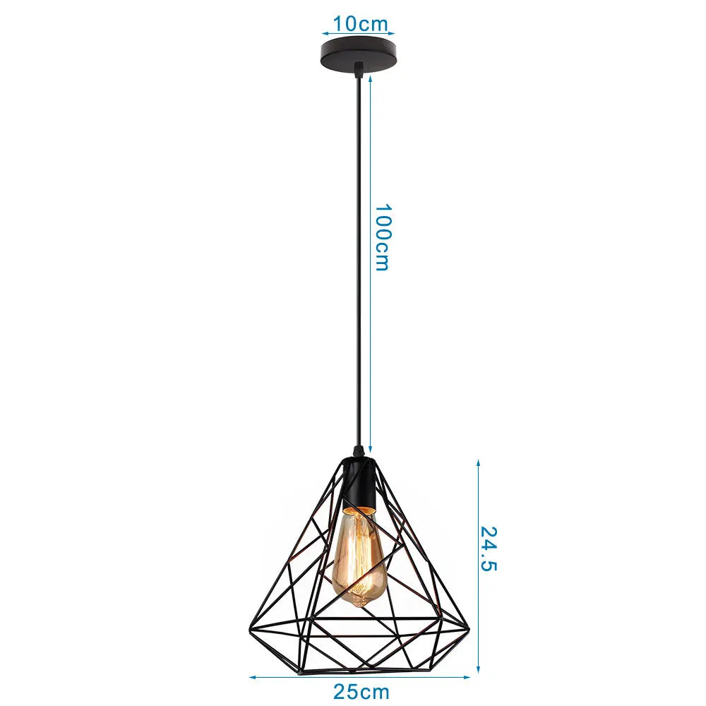 LED Pendant Lights Vintage Hanging Lamp Industrial Ceiling Fixture E27