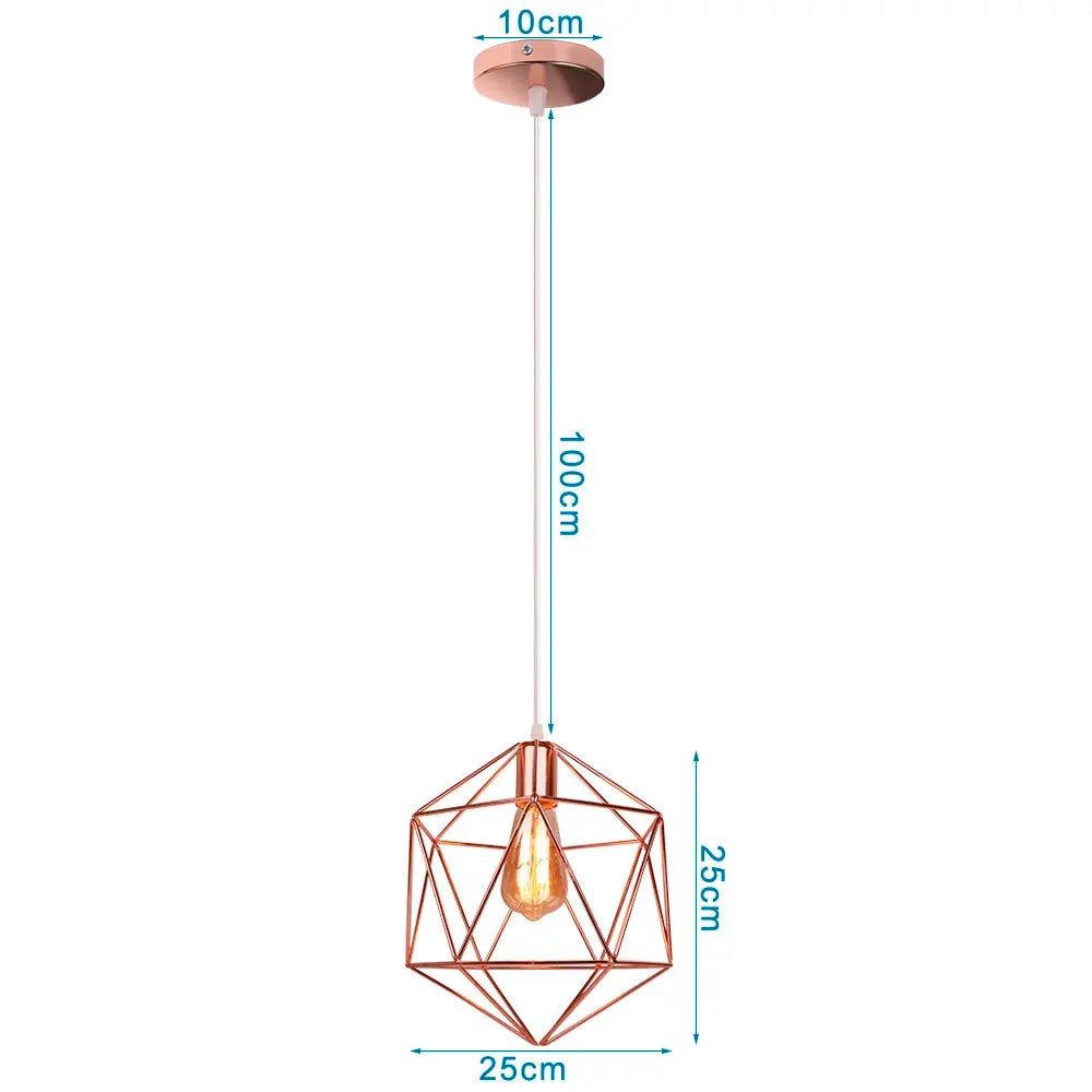 Industrial Pendant Lights E27 LED Hanging Lamp Modern Loft Lighting for Home