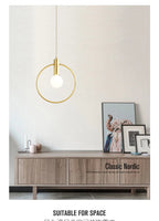 Metal LED Pendant Light: Modern Minimalist Hanging Lamp for Stylish Home Decor