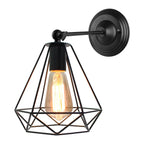 Vintage Industrial LED Cage Wall Light E27 Sconce Modern Indoor Lighting