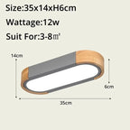 Wood LED Ceiling Lamp: Modern Decorative Lighting for Home Interiors