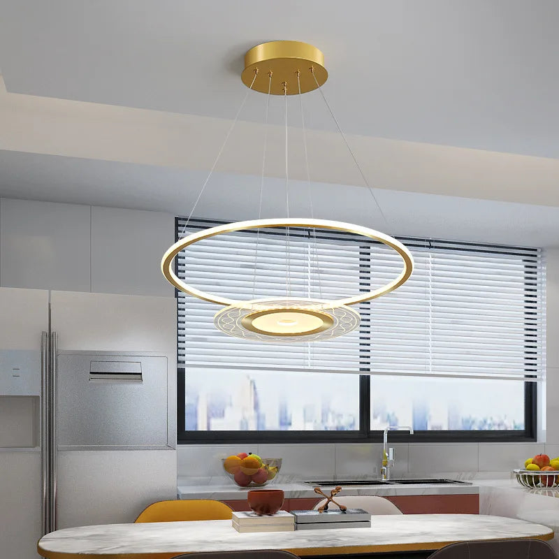 Acrylic Remote Control Chandelier: Modern Nordic Lighting for Home Decor