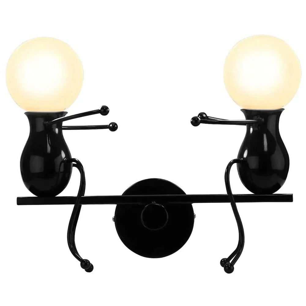 Creative LED Wall Light Indoor Wall Sconce Modern Art Decor Iron E27