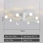 LED Metal Chandeliers for Living Room - Stylish Ceiling Light for Home Decor