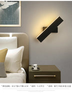 360 Degree Rotate Wall Lamp for Bedroom Hotel Bedside Sconce Reading Light