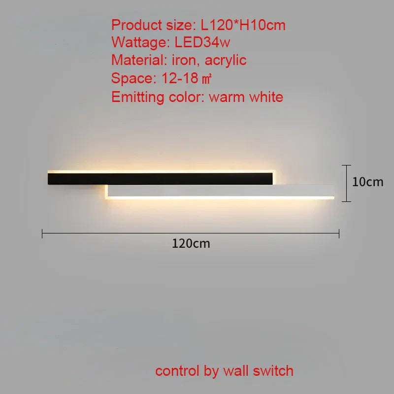 Modern LED Wall Lamp Hanging Lights Nordic Living Room Lighting Fixtures