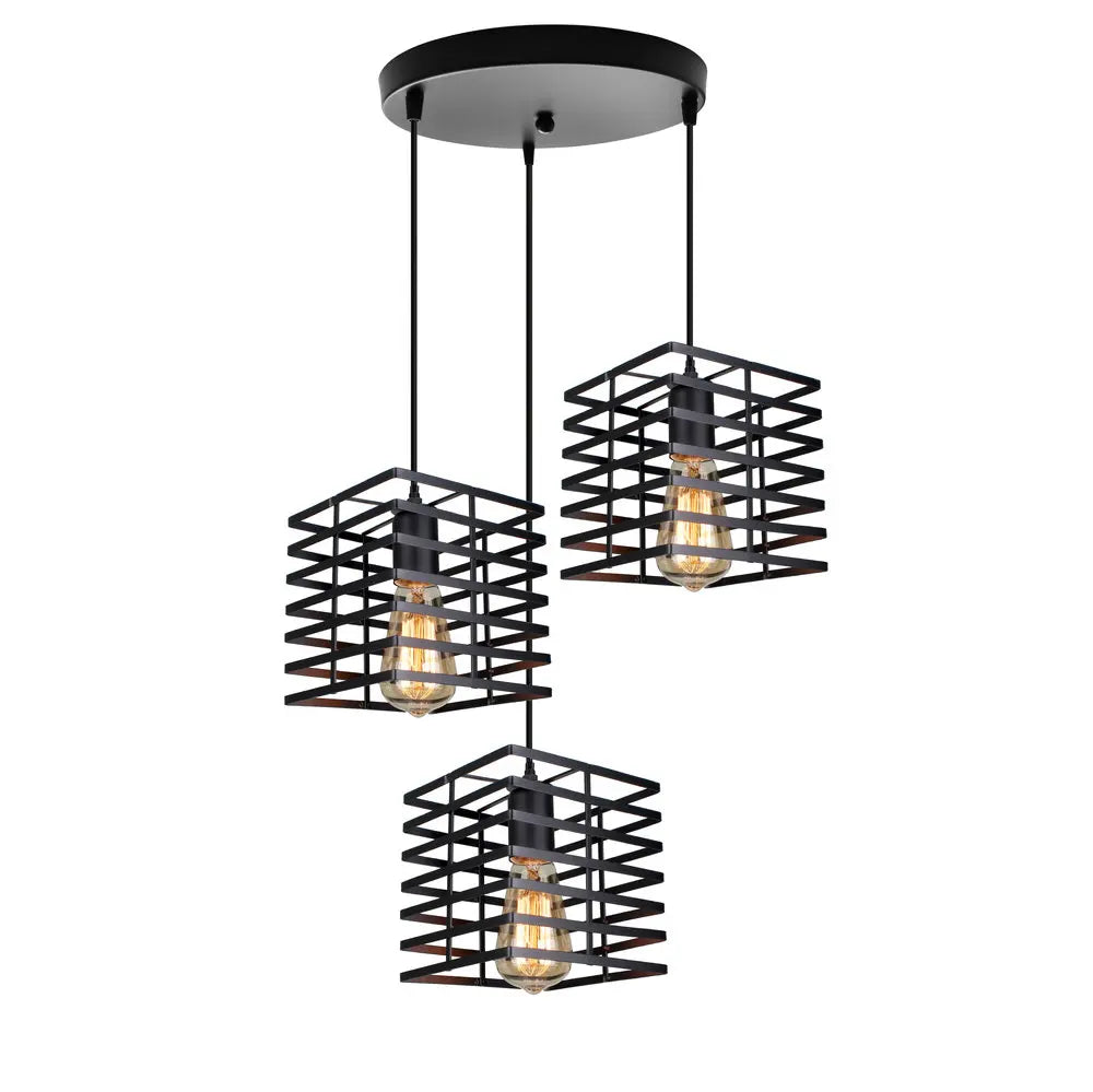 Industrial Vintage LED Pendant Light for Home Living Room Decor