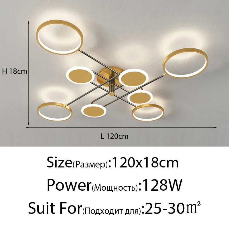 LED Dimmable Ceiling Chandeliers: Modern Style for Living, Dining, Bedroom, Kitchen Décor