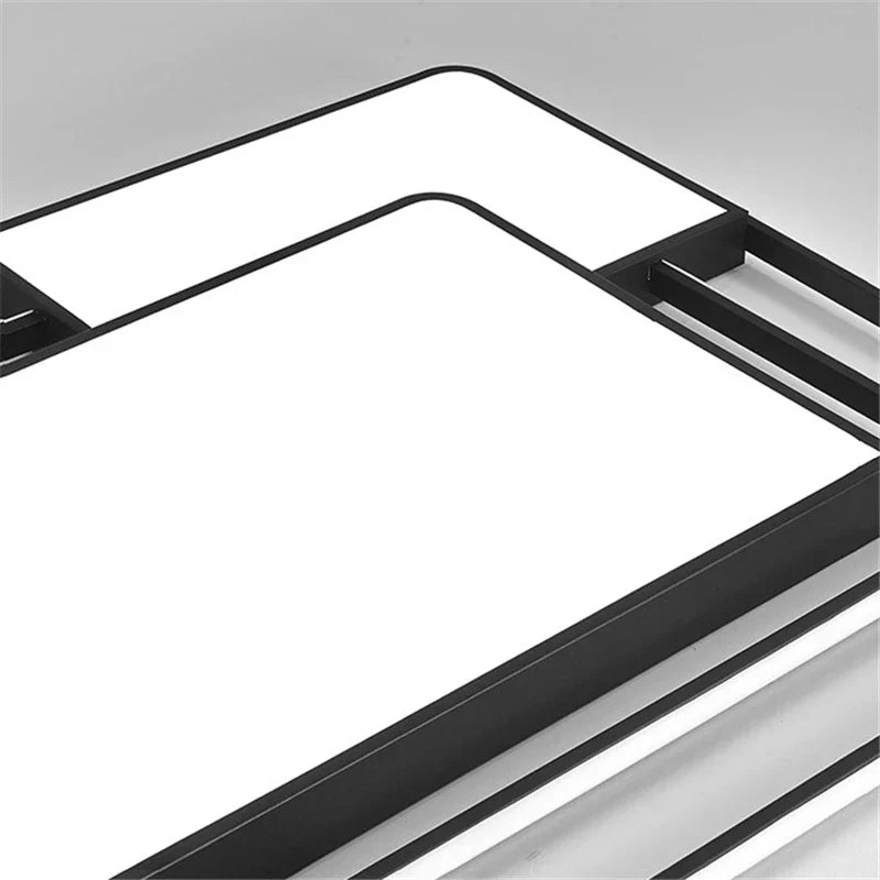 Geometry LED Ceiling Light: Modern Nordic Light Luxury for Living Room Decor