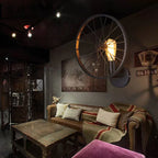 Metal Wheel Vintage Wall Sconce Industrial Lamp for Cafe Bar Restaurant Decoration