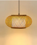 Japanese Bamboo Pendant Light for Kitchen and Hotel Decor