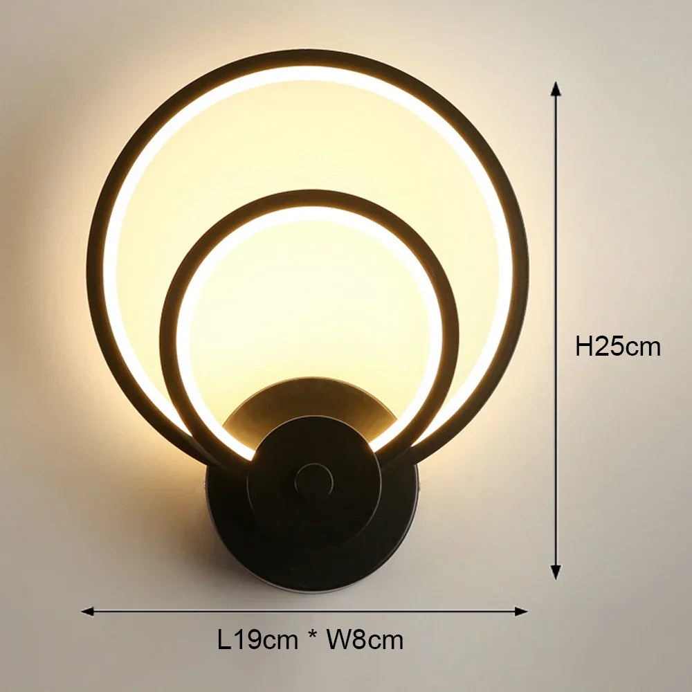 LED Wall Light: Modern Bedroom Bedside Lamp, Living Room Sconce, Home Decor Lighting