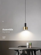 Modern Minimalist Chandelier for Bedroom, Living Room, or Bar