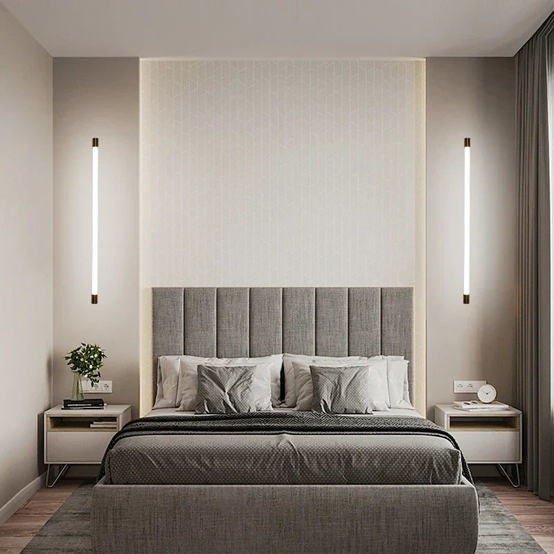 Nordic Black Gold LED Wall Lamp for Bathroom Mirrors