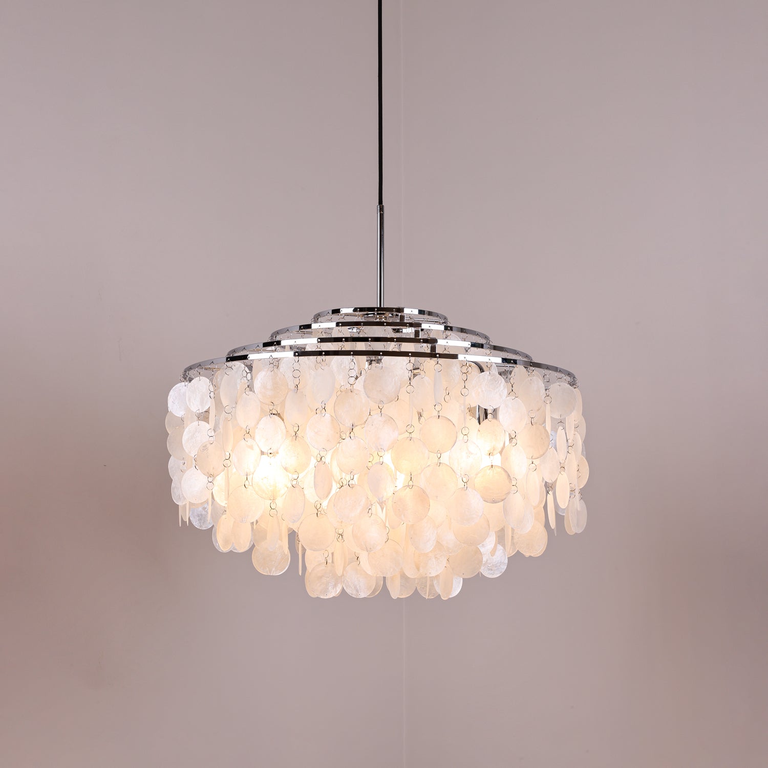 Round Shell Chandelier
