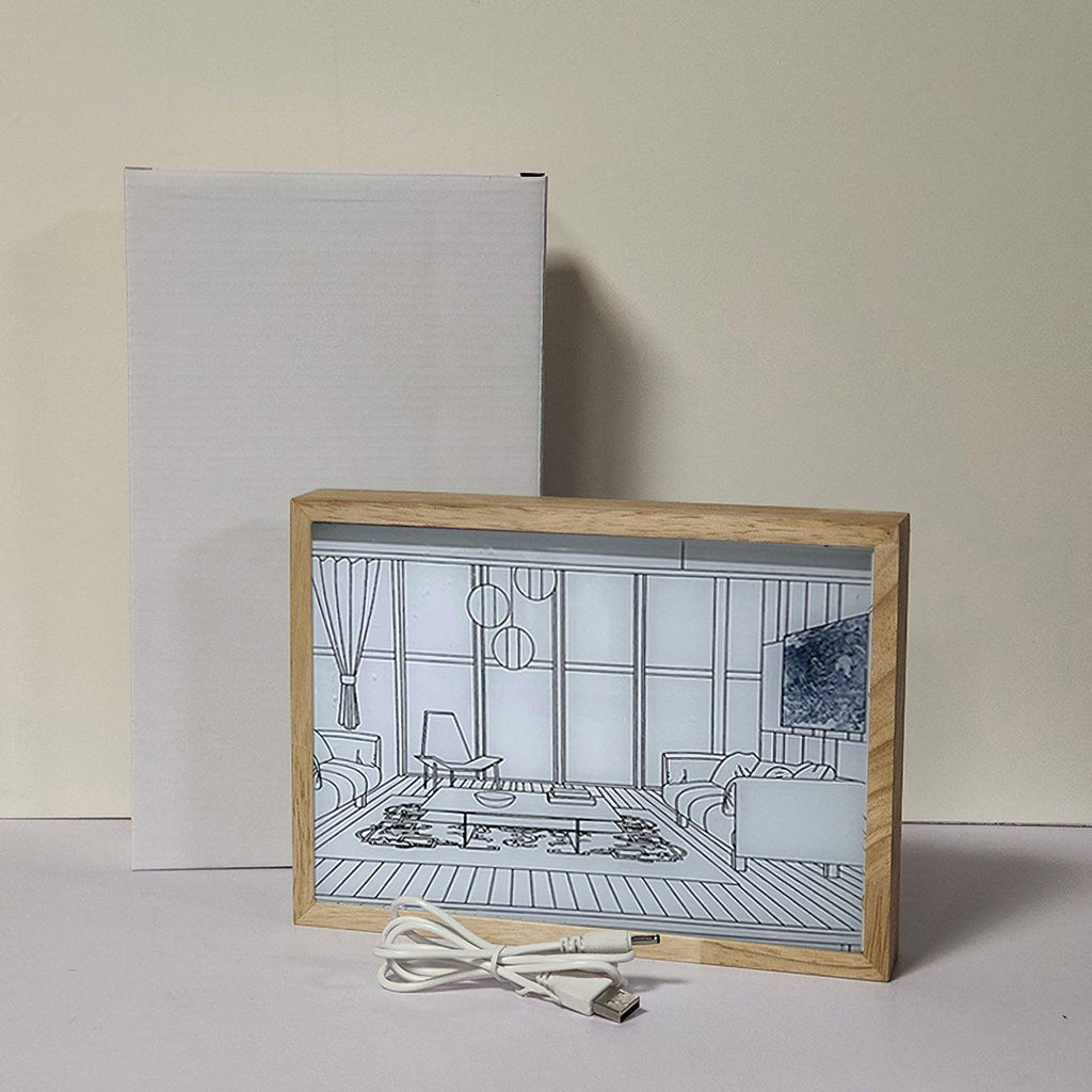 Illuminated Bedside Art Lamp