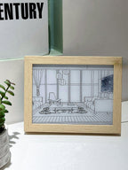 Illuminated Bedside Art Lamp