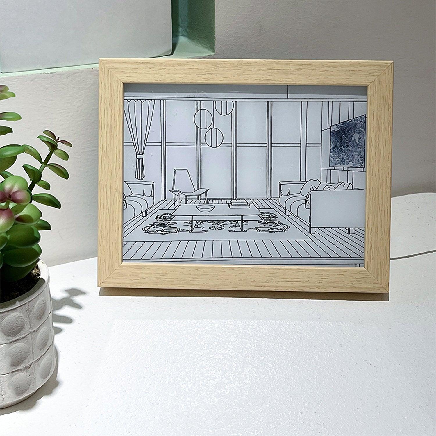 Illuminated Bedside Art Lamp