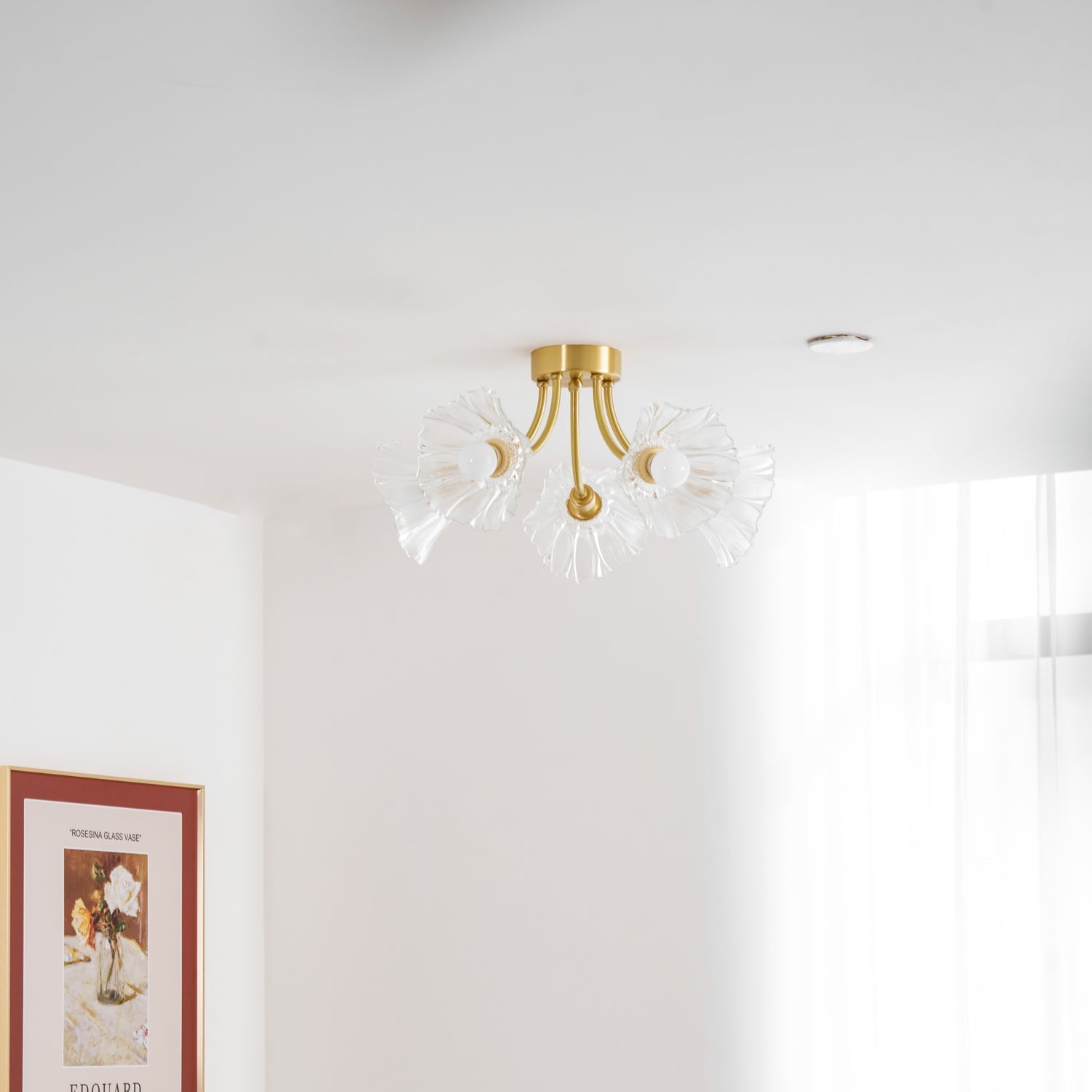 Kalin Flower Glass Ceiling Lamp