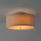 Kasha Linen Ceiling Light