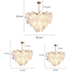 Candyfloss Modern LED Chandelier Light for Living Room with 6 Bulbs