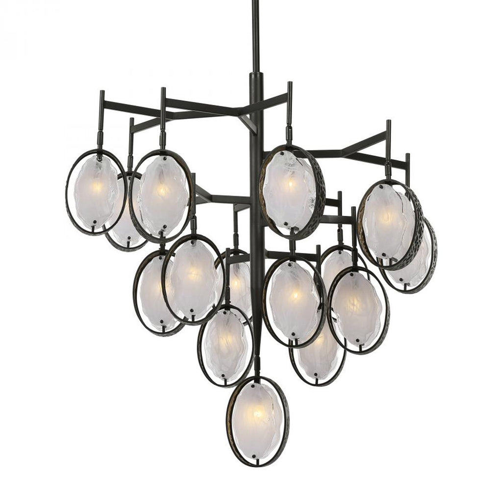 Maxin Chandelier, 15-Light, Dark Hammered Bronze, 36"W (21344 A69RR)