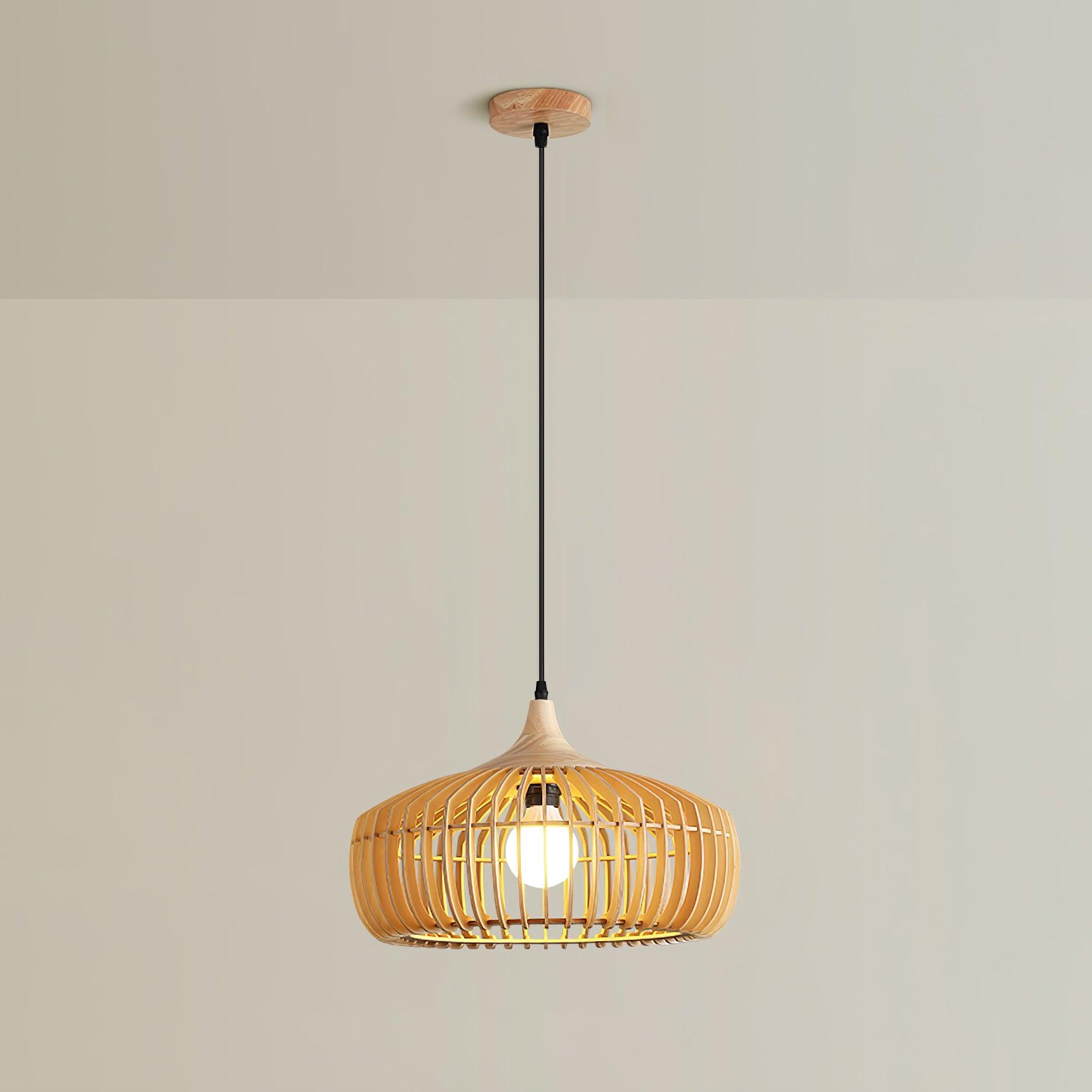 Lattice Nest Wooden Pendant Lamp