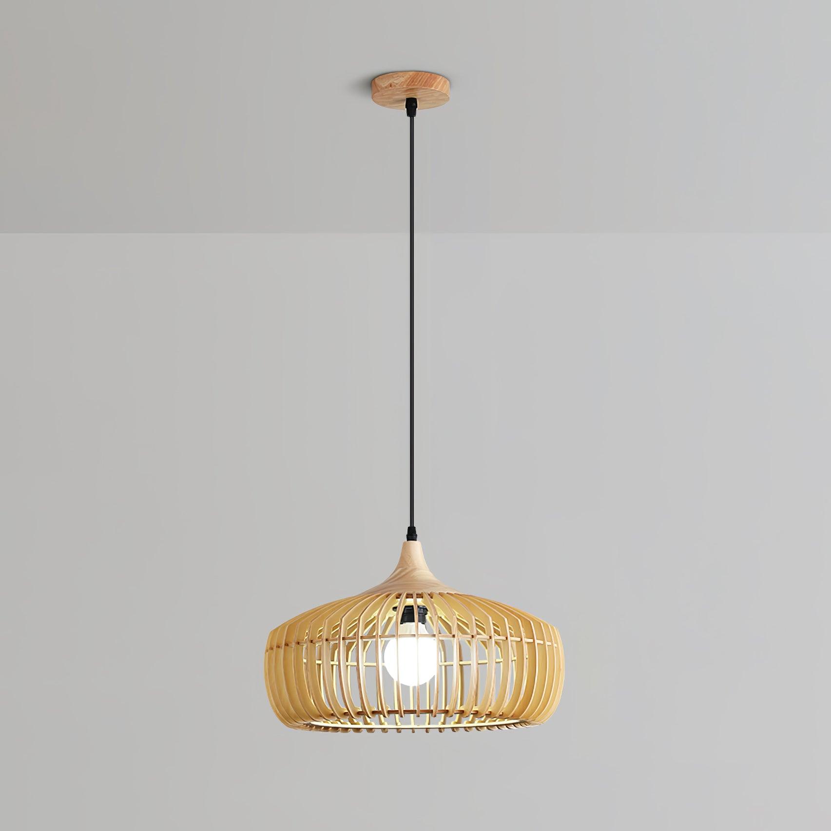 Lattice Nest Wooden Pendant Lamp