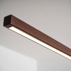 Linear Wooden Pendant Light