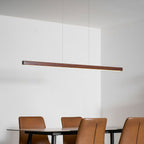Linear Wooden Pendant Light
