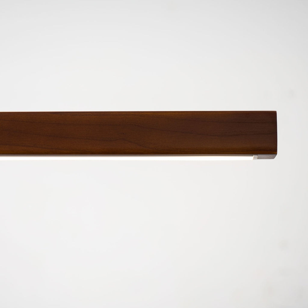 Linear Wooden Pendant Light