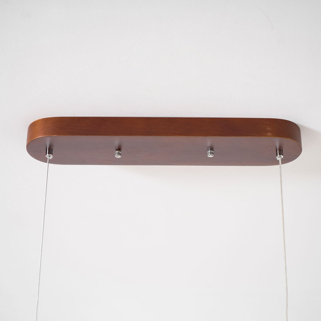 Linear Wooden Pendant Light