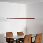 Linear Wooden Pendant Light