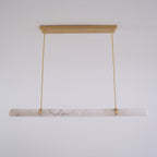Linear Alabaster Chandelier