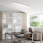 23-inch White Linear Vapor Tight LED Flush Mount Ceiling Light