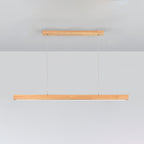 Linear Wooden Pendant Light