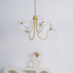 Lotus Leaf Glass Chandelier