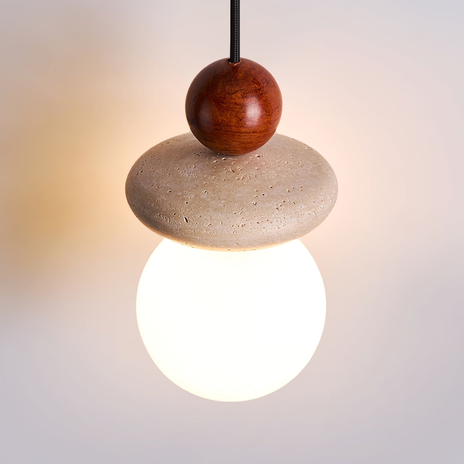 Lumi Travertine Pendant Light