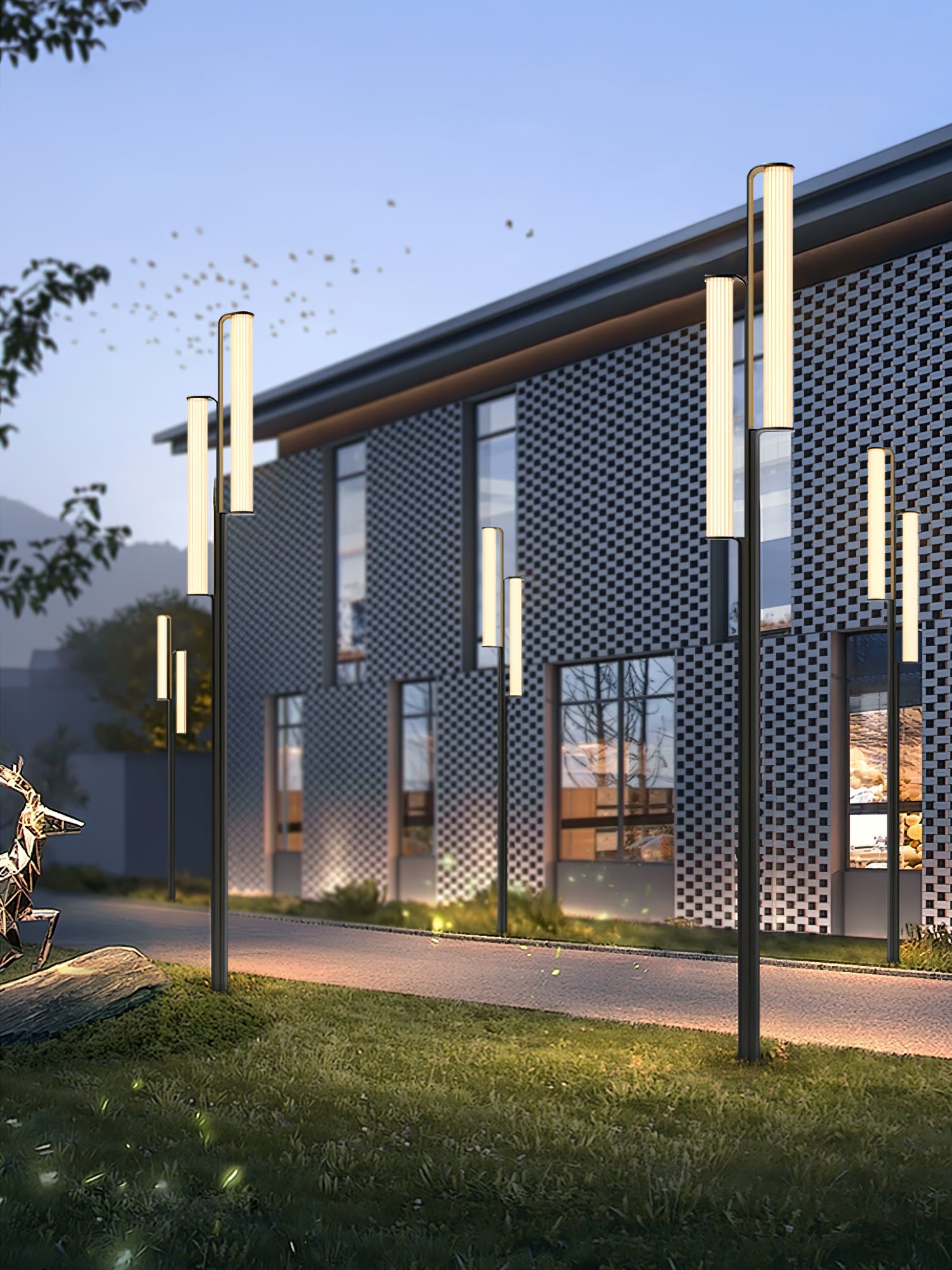 Lumo Arc Outdoor Post Lamp